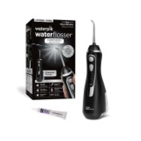 Irigator / Dus Bucal, Waterpik, WP-562, Black, fara fir, 4 Varfuri Incluse, 3 Trepte, Rezevor 210ml, Rotatie 360