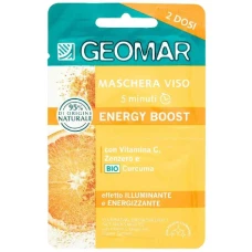 Masca de fata bio cu vitamina C Energy Boost, 15ml, Geomar