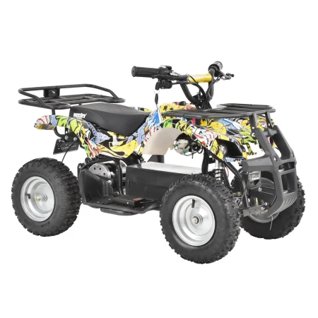 ATV electric pentru copii Kinderauto Jocker Quad 1000W 36V 12Ah, culoare galbena
