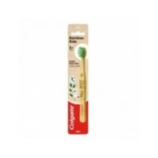 Periuta de Dinti pentru Copii, Colgate, Bamboo Kids Koala, Efect Multi-Protectie, Varsta 6+ Ani, Soft, Maner Lemn si Peri Verzi