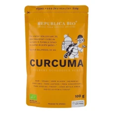 Curcuma (turmeric), pulbere ecologica pura Republica BIO, 100 g