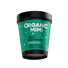 Spuma de baie tip jeleu antistres cu verbina si ylang ylang, 200ml, Organic Mimi