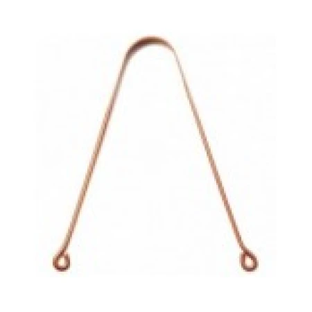 Racleta pentru Limba, Zamo®, Copper, pentru Curatarea Placii Bacteriene, Efect Antimicrobian, Material Cupru