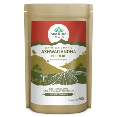 Ashwagandha Pulbere | Rezistenta la stres & Tonic Adaptogenic, eco, 100g, Organic India
