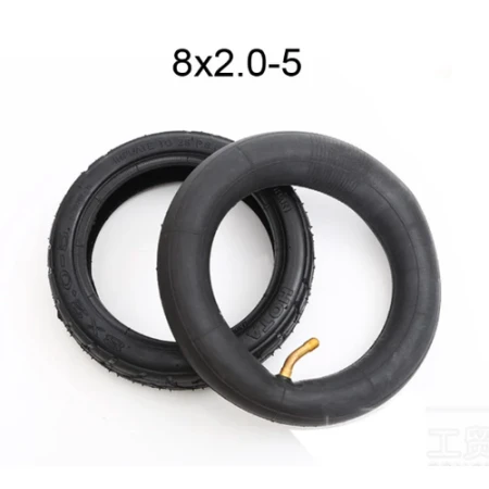 Set anvelopa si camera cauciuc Inokim 8x2.0-5 pentru trotineta electrica
