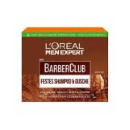 Sampon Solid 4 in 1, L’Oreal, Men Expert, Barber Club, pentru Corp, Barba, Fata si Par, cu Ulei de Cedru, 80gr
