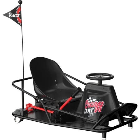Razor Cart Electric Razor Crazy XL, 500W, viteza maxima 20km pe ora, Negru