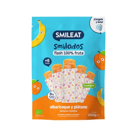 Inghetata de caise si banane +6 luni Bio, 250g, Smileat