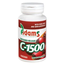 Vitamina C cu Macese, 1500miligrame, 30 comprimate, Adams Vision