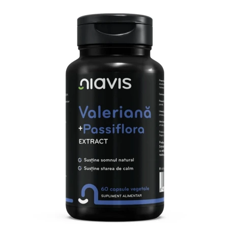 Valeriana + Passiflora extract 60cps, Niavis