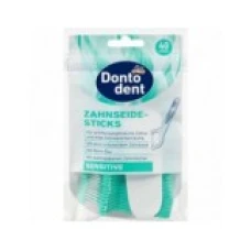 Set Ata Dentara, Dontodent, Sensitive, Tip Scobitoare, Curatare Delicata, Foarte Rezistenta, Aroma Fructe, 40 buc