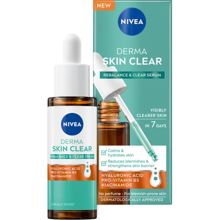 Ser pentru fata hidratant Derma Skin Clear, 30ml, Nivea