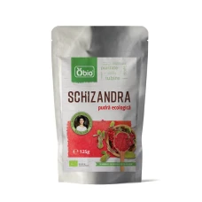 Schizandra pulbere bio, 125g, Obio