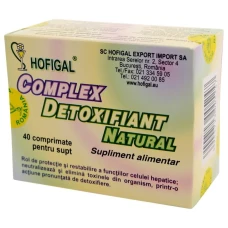 Complex detoxifiant natural, 40comprimate, Hofigal