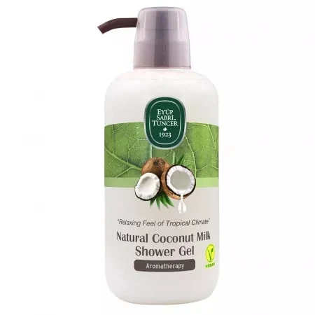 Gel de dus cu lapte natural de nuca de cocos, 600ml, Eyup Sabri Tuncer