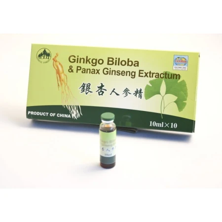 Ginkgo biloba si ginseng, 10 fiole, Sanye