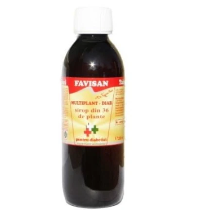 Sirop Multiplant Diab, 250 ml, Favisan