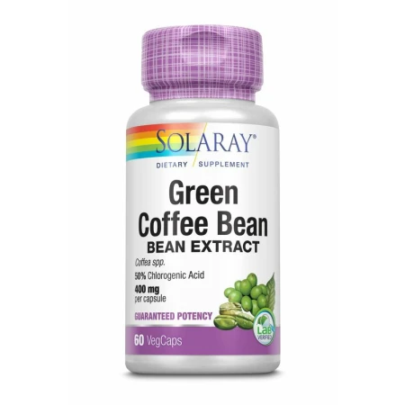 Green Coffee Bean 400mg, Solaray, 60 capsule, Secom