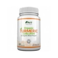 Supliment Alimentar, Nu U Nutriton, Turmeric Curcumin si Piper Negru, Efect Anti-inflamator, Vegan, fara Lactoza, 365 capsule