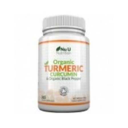 Supliment Alimentar, Nu U Nutriton, Turmeric Curcumin si Piper Negru, Efect Anti-inflamator, Vegan, fara Lactoza, 365 capsule