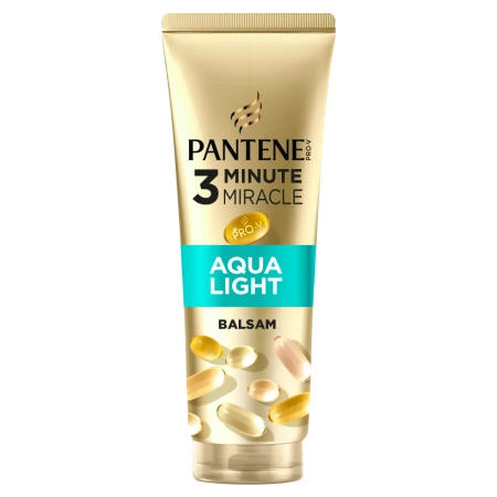 Balsam pentru par fin Pro-V Aqualight 3 Minute Miracle, 220ml, Pantene