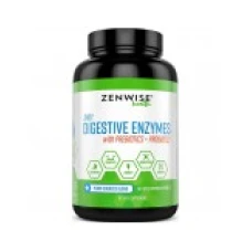 Enzime Digestive, ZenWise, Prebiotice si Probiotice, Impotriva Balonare, Constipatie, 180 Capsule