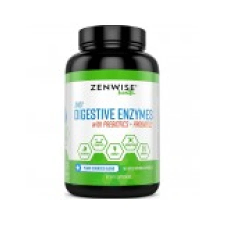 Enzime Digestive, ZenWise, Prebiotice si Probiotice, Impotriva Balonare, Constipatie, 180 Capsule