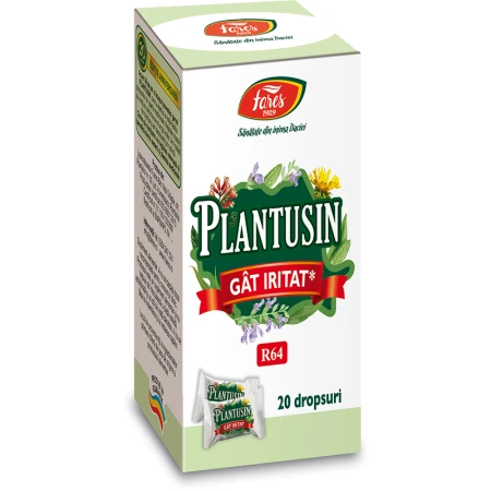 Plantusin gat iritat, 20 dropsuri, Fares
