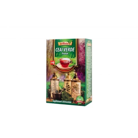 Ceai verde frunze, 50grame, AdNatura