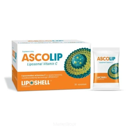 Vitamina C Lipozomala, 1000miligrame, 30 plicuri, Ascolip, Naturali
