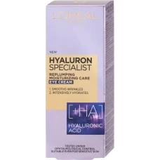 Crema de ochi antirid cu acid hialuronic Hyaluron Specialist, 15ml, L'Oreal Paris