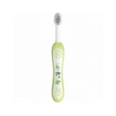 Periuta de Dinti, Chicco, First Teeth, pentru Dintii de Lapte, Varsta 6+ Luni, Peri Moi, Culoare Verde