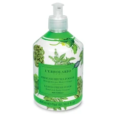 L'Erbolario Spuma de baie pentru maini si corp Leaves Fresh Foam Editie Limitata 047, 490ml