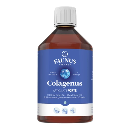 Colagen hidrolizat pentru articulatii Colagenus Articulatii Forte, 500ml, Faunus Plant