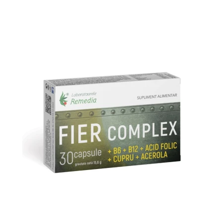 Fier Complex, 30 capsule, Laboratoarele Remedia