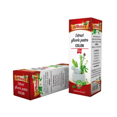 Colon extract gliceric,50 mililitri,Adnatura