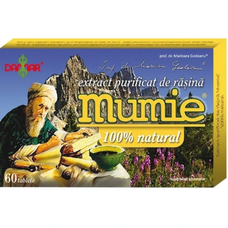 Extract purificat de rasina mumie, 60tablete, Damar Trading