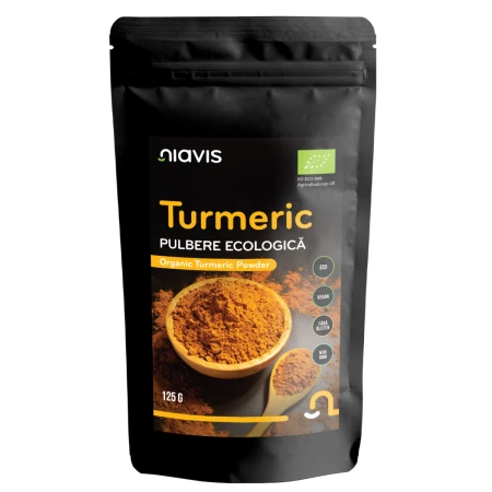 Turmeric Pulbere ecologica, 125g, Niavis