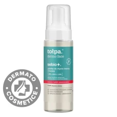 Spuma de curatare pentru ten gras si acneic cu AHA + LHA Dermo Face Sebio+, 150ml, Tołpa