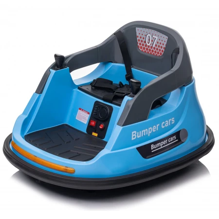 Masinuta busitoare, Kinderauto Bumper 70W 12V, telecomanda control parental,  culoare albastra