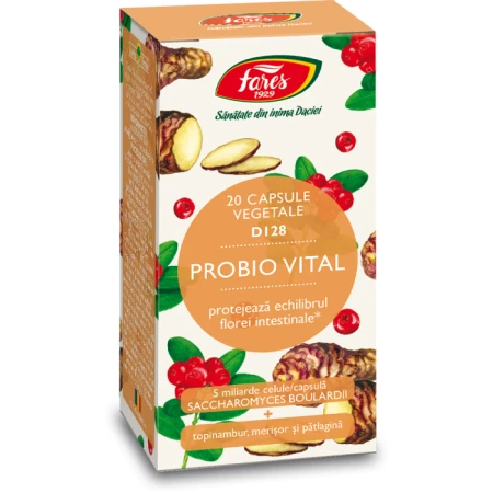 Probio Vital D128, 20 capsule, Fares