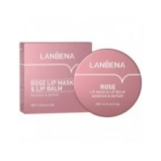 Balsam de Buze, Lanbena, Rose Lip Mask, Efect Nutritiv si Reparator, Aroma Trandafir, 6.5gr