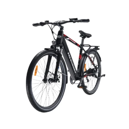 Bicicleta electrica MS ENERGY eBike T10, roti 28inch, autonomie maxima 80-100 km, motor 250W 40Nm, baterie LG 36V/13Ah (Negru/Rosu)