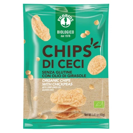 Chipsuri de naut fara gluten, 40g, Probios