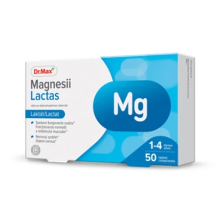 Dr. Max Magneziu Lactat, 50 comprimate filmate