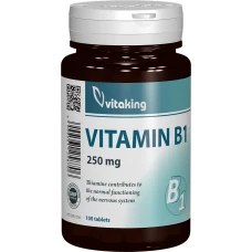Vitamina B1 Tiamina 250mg, 100 comprimate, Vitaking