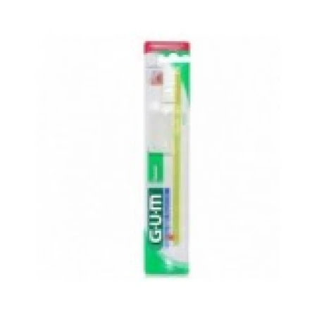 Periuta de Dinti Manuala, GUM, Classic 4-Row 409, Curatarea Placii Bacteriene, Soft, Culoare Verde