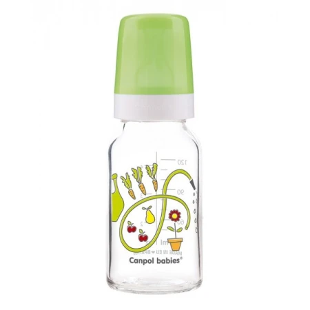Biberon din sticla Basic, 120ml, Canpol babies