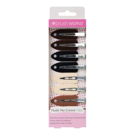 Agrafe de par Nude No Crease, 8 bucati, Brushworks