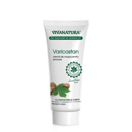 Varicastan - crema pentru masajul picioarelor cu hamamelis si castan 75 ml - Leonard Radutz Formula - VivaNatura